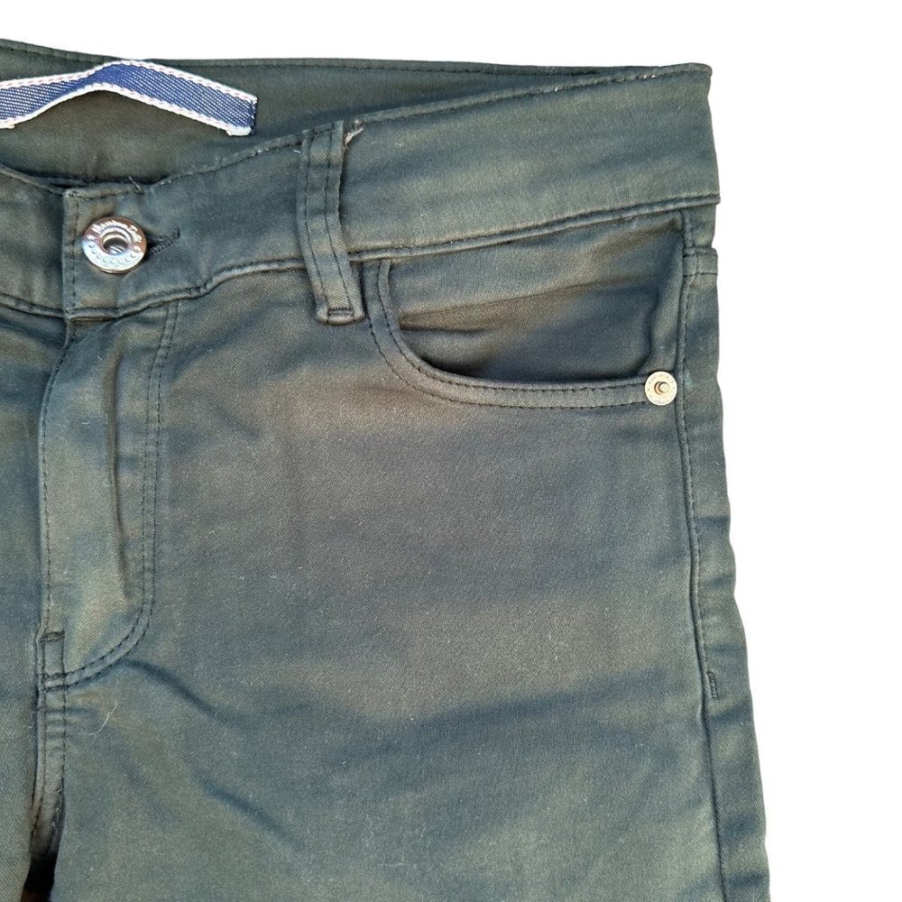 Mazzini Dutti Skinny Fit Denim Forest Green Jeans Made in USA Size 2 - Picture 4 of 13